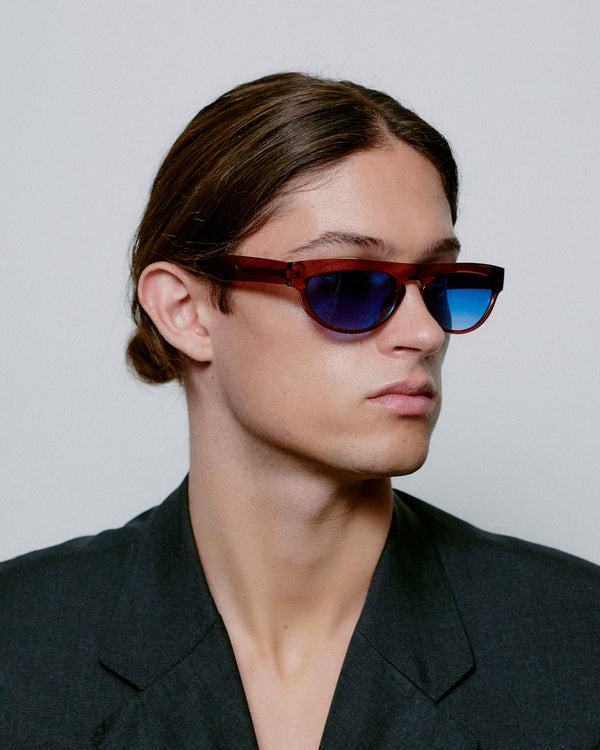 Jake / Brown Transparent & Blue Lens - Shade Files